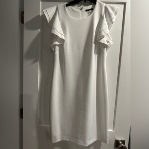Tommy Hilfiger white midi dress size 12